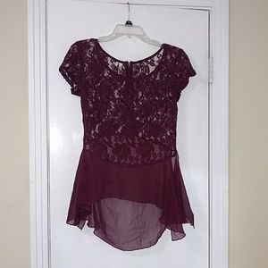 Womens Maroon Blouse.